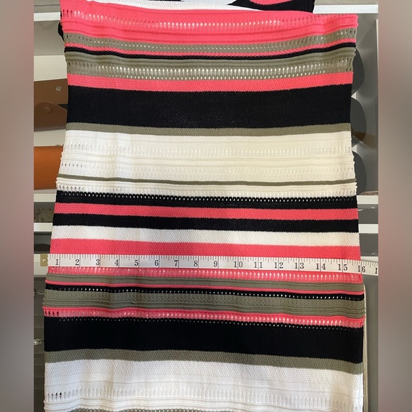 New York & Company Black and White Sheath Midi Dress Halter Sleeveless - Picture 7 of 7